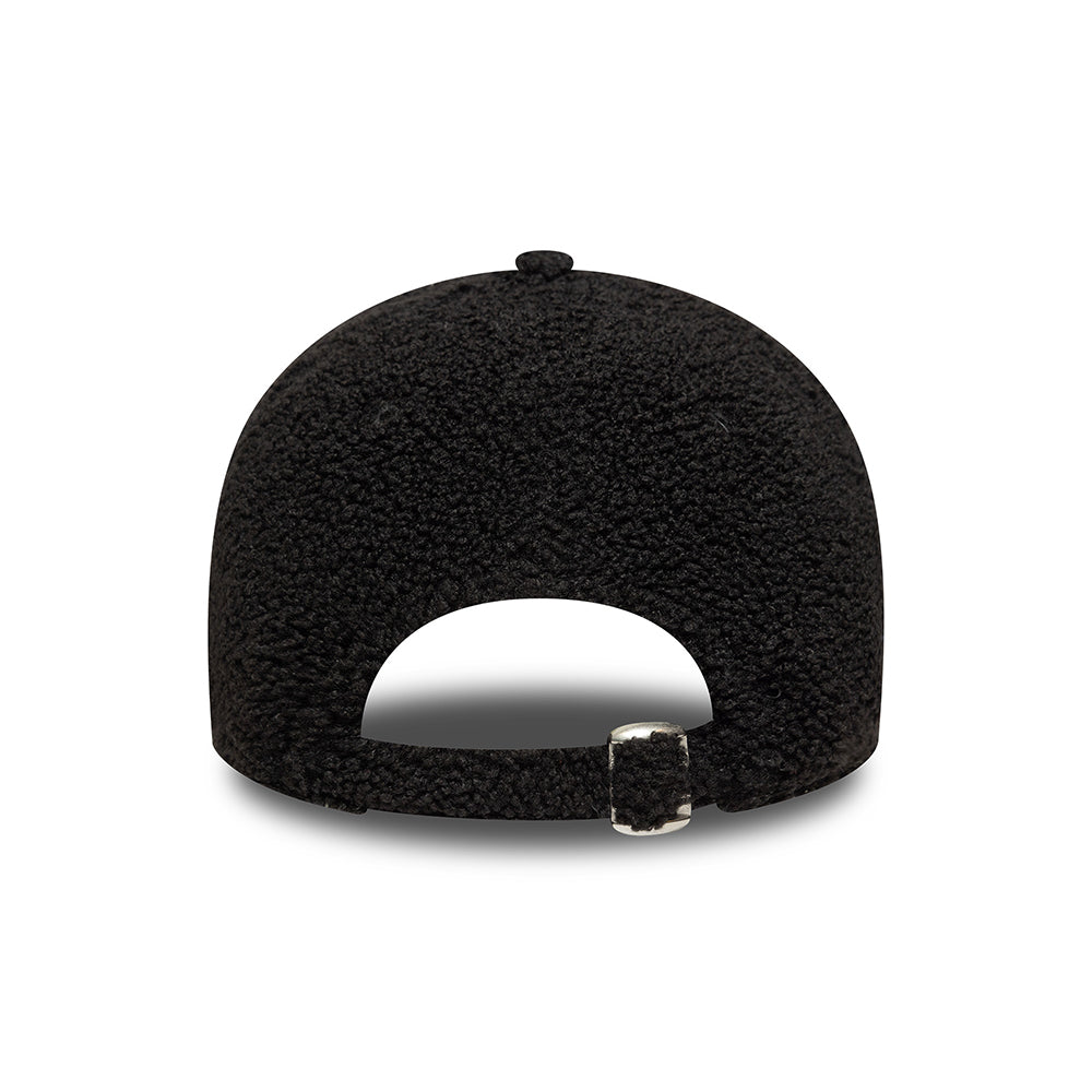 New Era 9FORTY New York Yankees Baseball Cap - MLB Winter Borg - Schwarz-Weiß