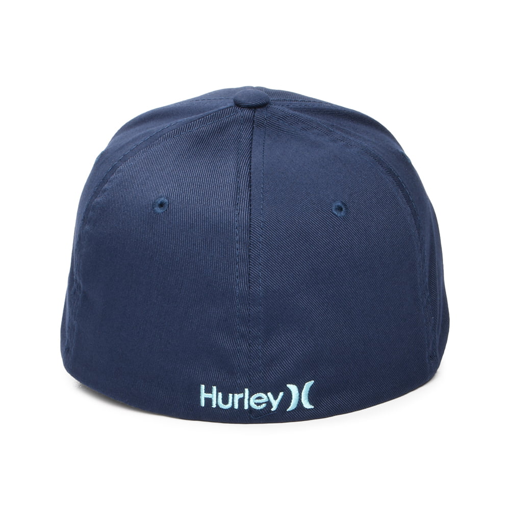 Hurley One & Only Flexfit Baseball Cap - Marineblau-Aquamarinblau