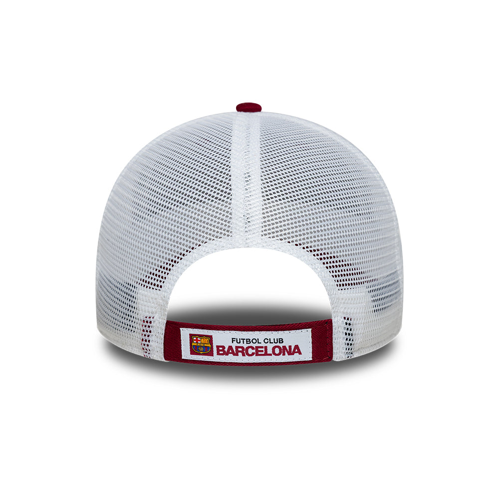 New Era 9FORTY FC Barcelona Trucker Cap - League - Kardinalrot-Weiß