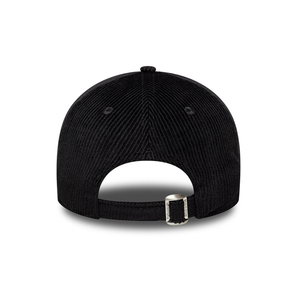 New Era 9TWENTY New York Yankees Baseball Cap - MLB Cord Midi - Schwarz auf Schwarz