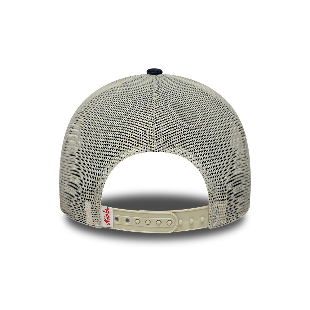 New Era 9FORTY A-Frame Trucker Cap - Patch Denim - Dunkelblau
