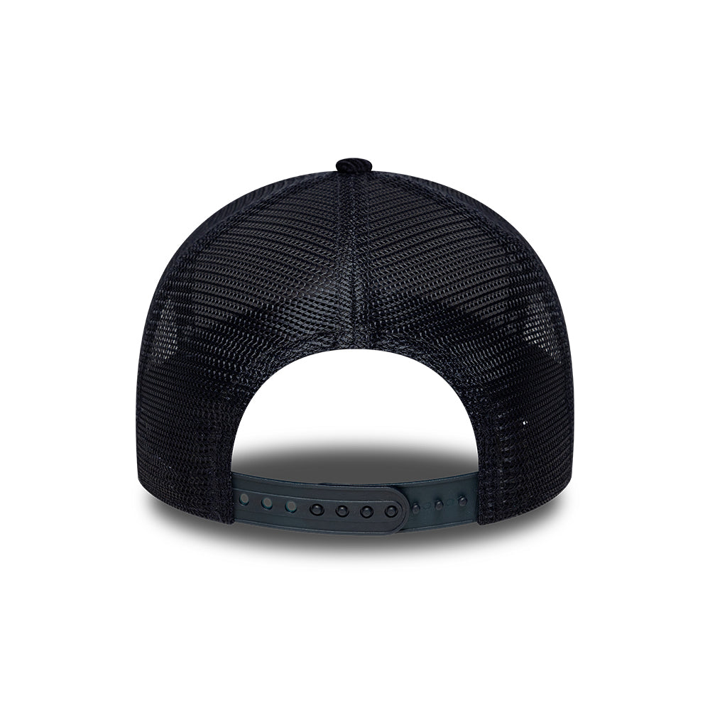 New Era 9FORTY A-Frame New York Yankees Trucker Cap - MLB Tonal Cord - Marineblau auf Marineblau