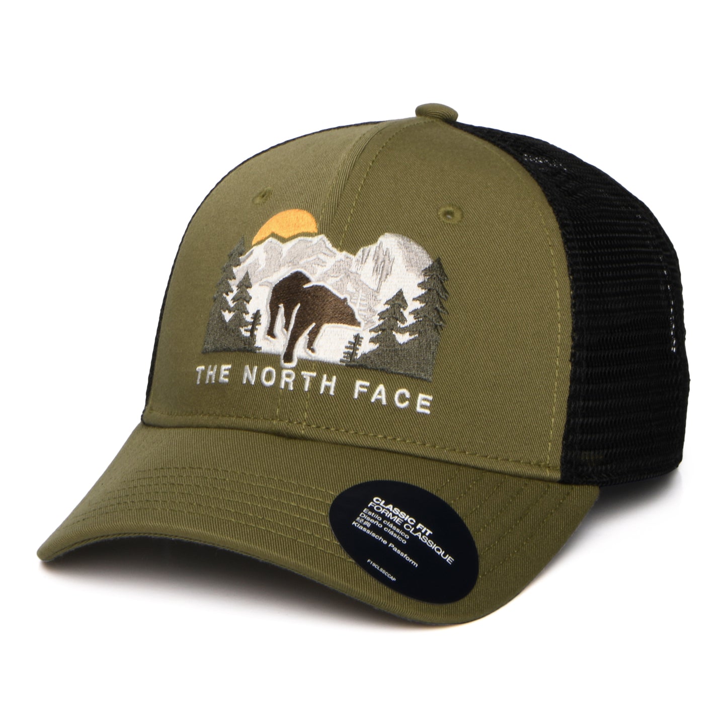 The North Face Embroidered Mudder Recycled Trucker Cap - Moosgrün