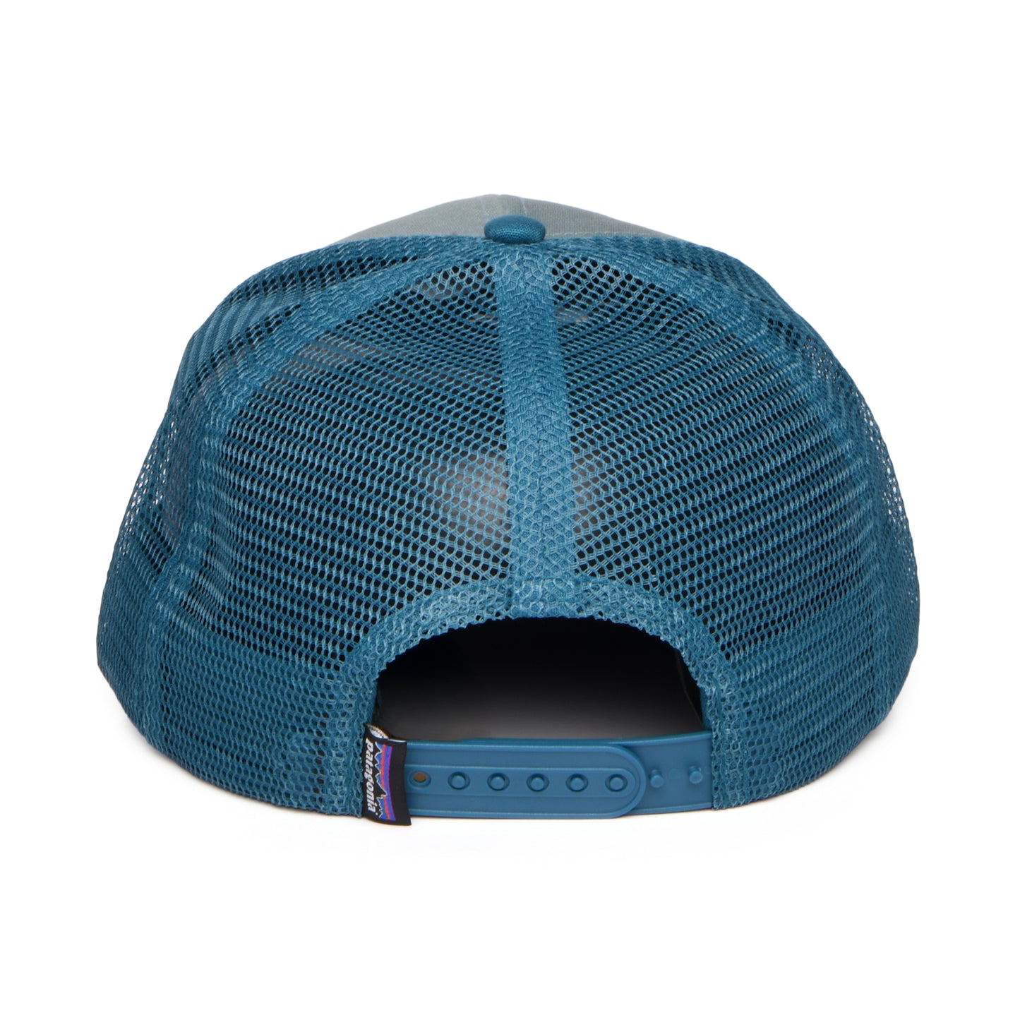Patagonia P-6 Logo Trucker Cap aus organischer Baumwolle - Salbeigrün-Petrol