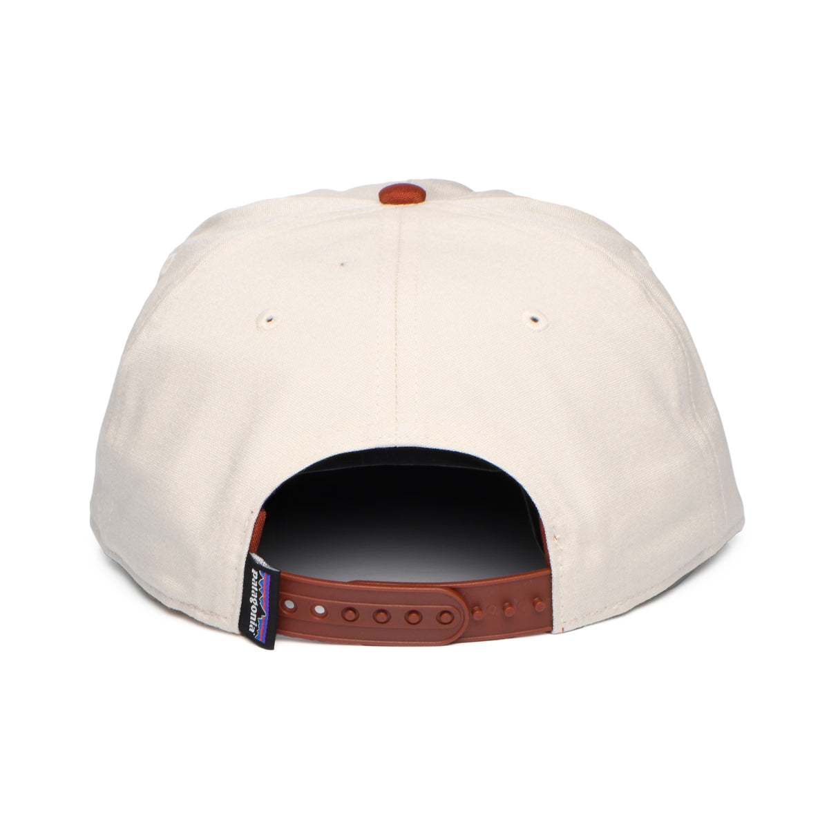 Patagonia Boardshort Label Funfarer Baseball Cap aus organischer Baumwolle - Steingrau-Rostrot