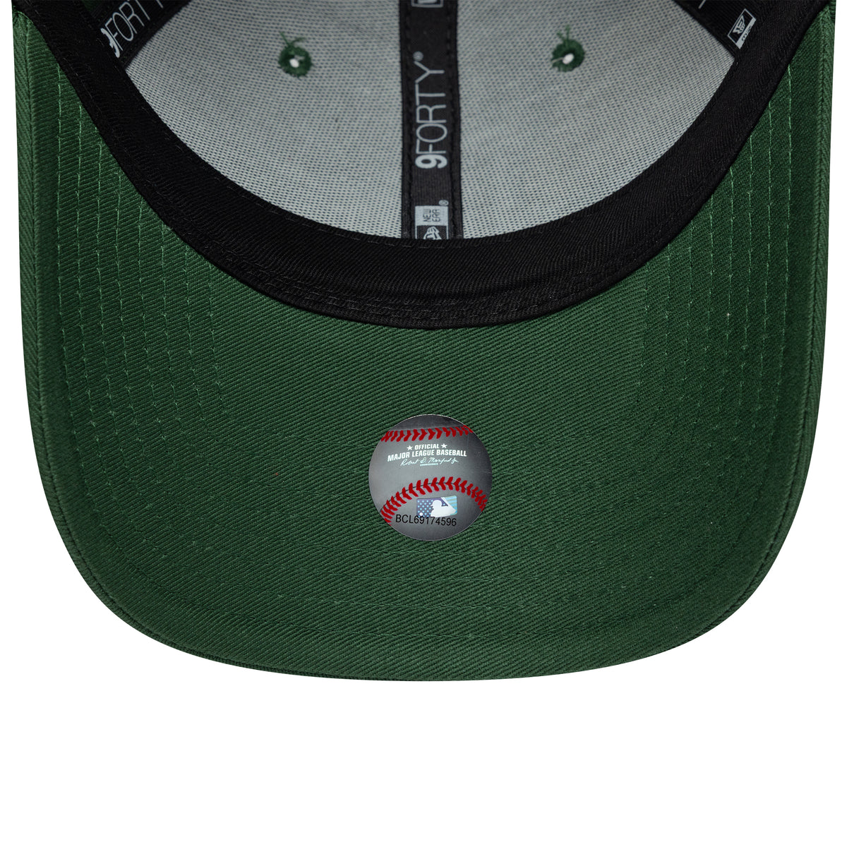 New Era 9FORTY L.A. Dodgers Baseball Cap - MLB Team Outline - Dunkelgrün-Weiß