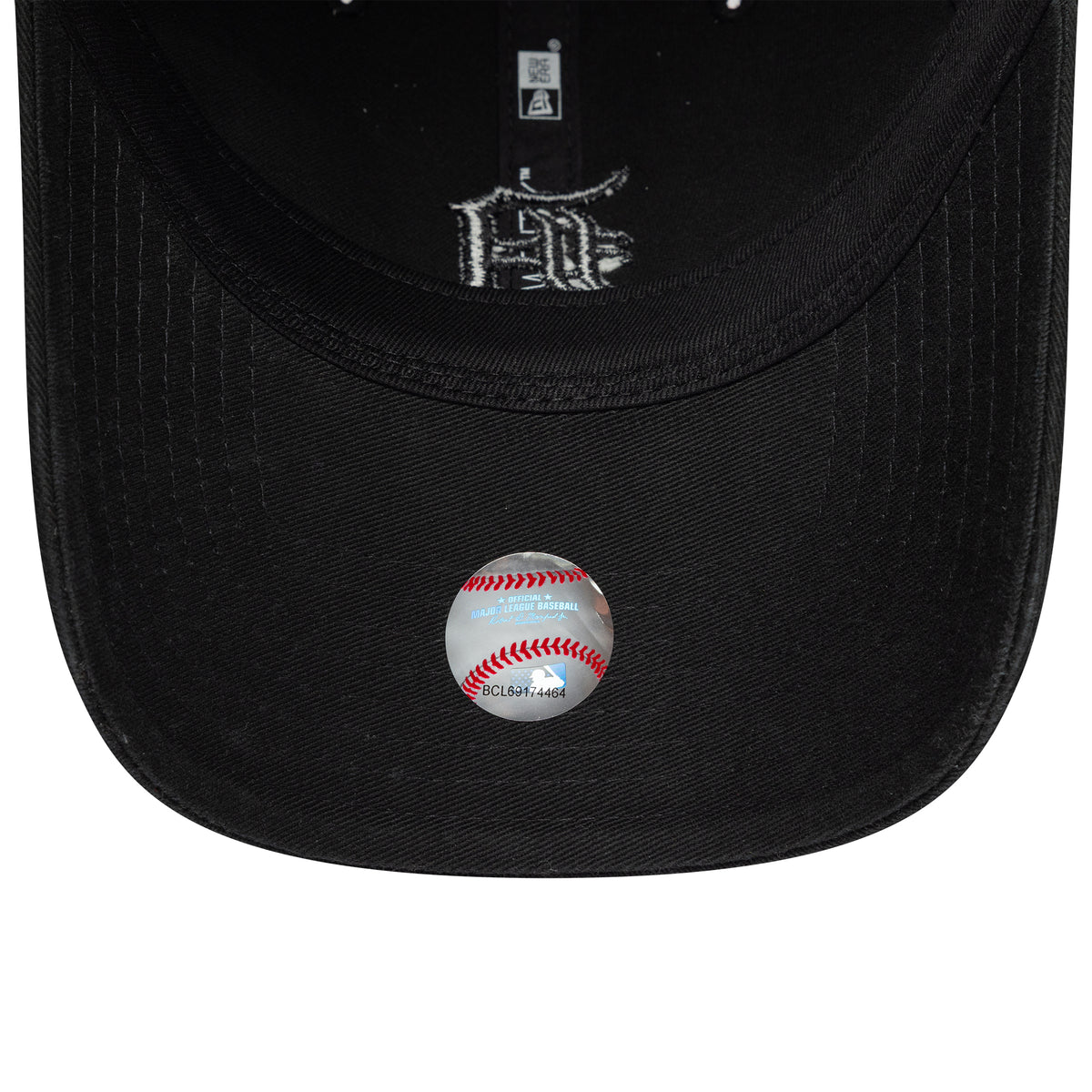 New Era 9TWENTY Detroit Tigers Baseball Cap - MLB Washed Midi Logo - Schwarz auf Schwarz
