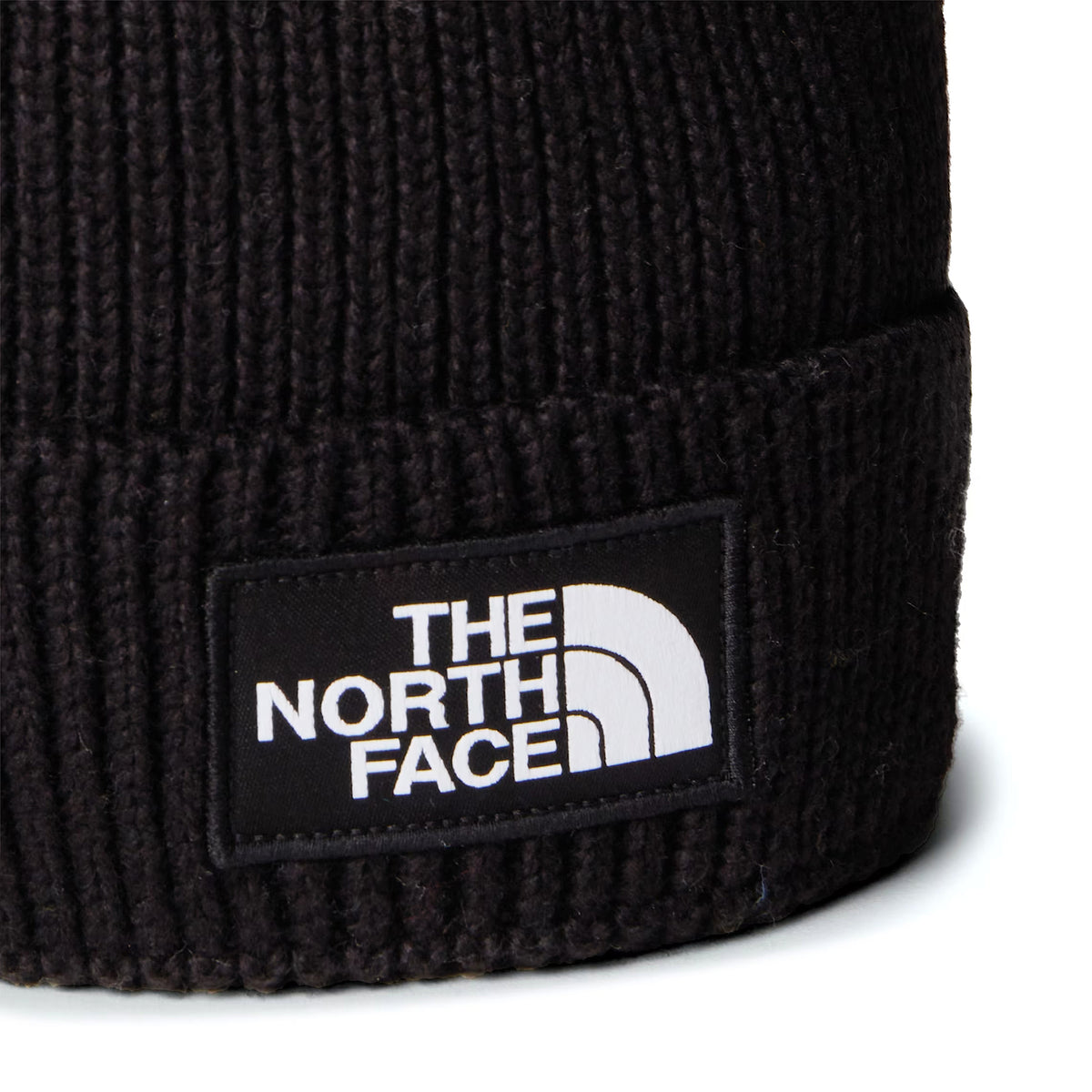 The North Face Logo Box Recycled Bommelmütze - Schwarz