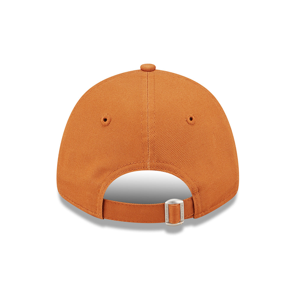 New Era Kinder 9FORTY New York Yankees Baseball Cap - MLB League Essential - Verbranntes Orange-Weiß