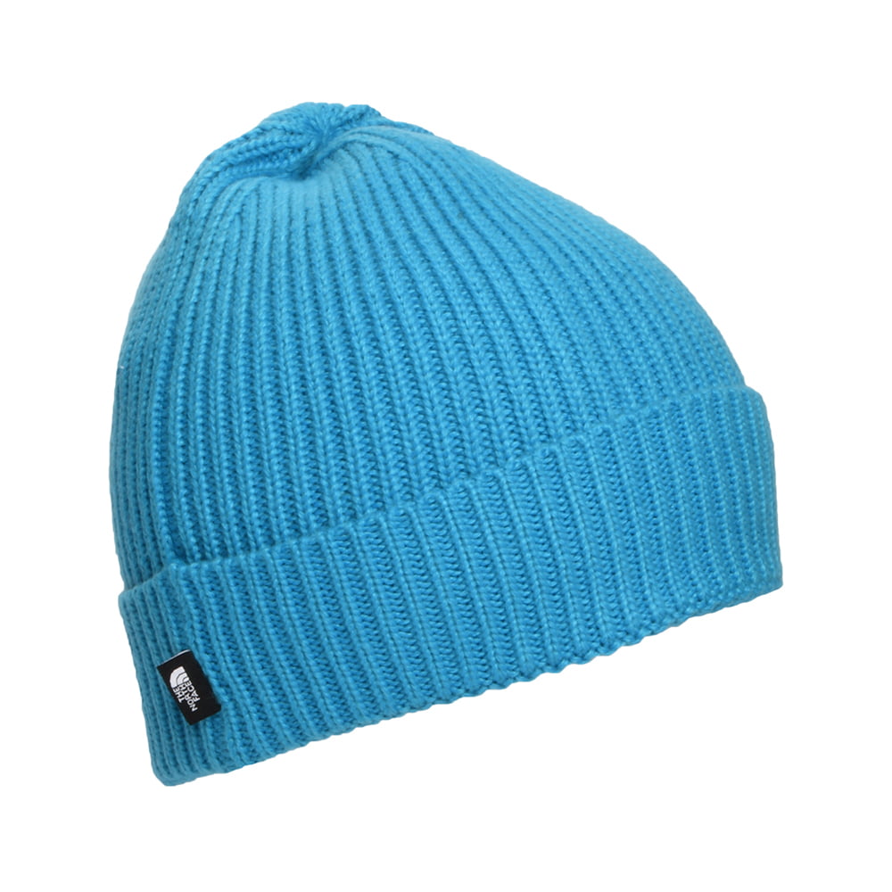The North Face Kinder TNF Box Logo Recycled mit Umschlag Beanie Mütze - Knallblau