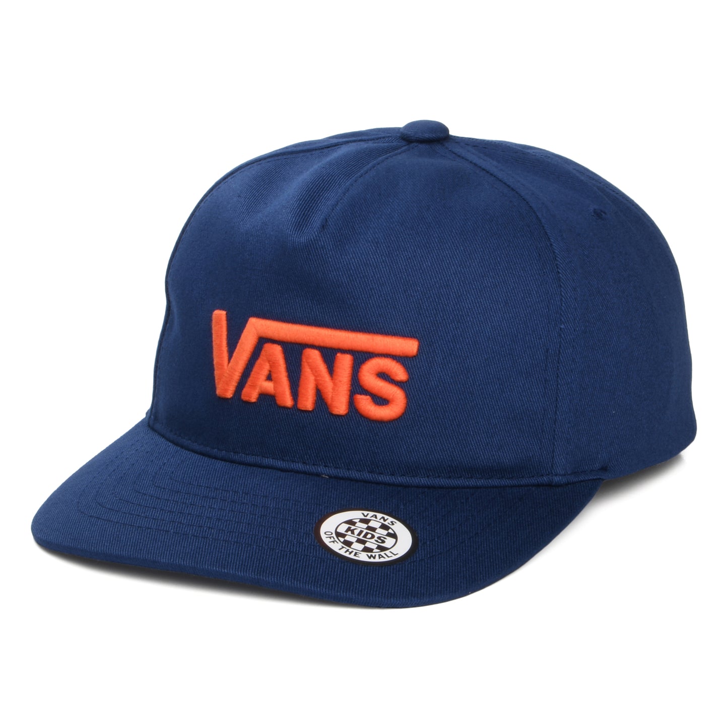 Vans Kinder Drop V Log Curved Brim Snapback Cap - Indigo-Orange