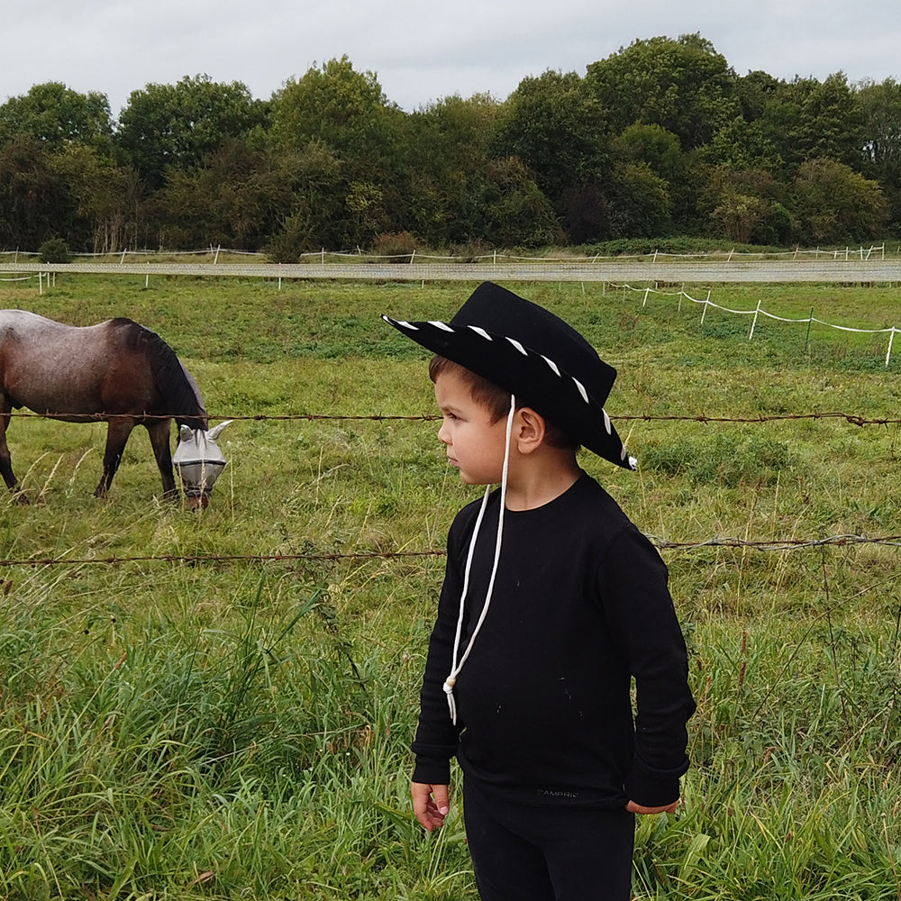 Jaxon & James Kinder Cowboy Hut - Schwarz-Weiß