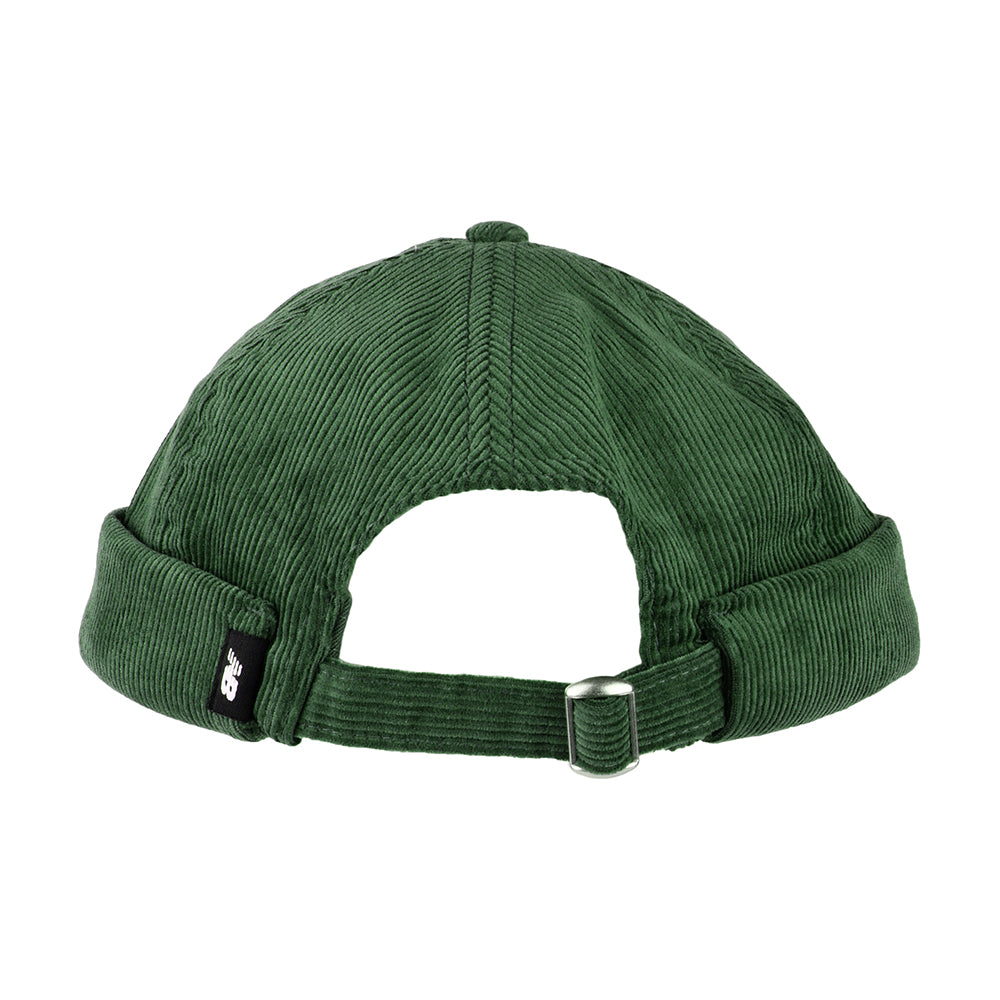 New Balance Verwaschener Kord Docker Beanie Mütze - Olivgrün