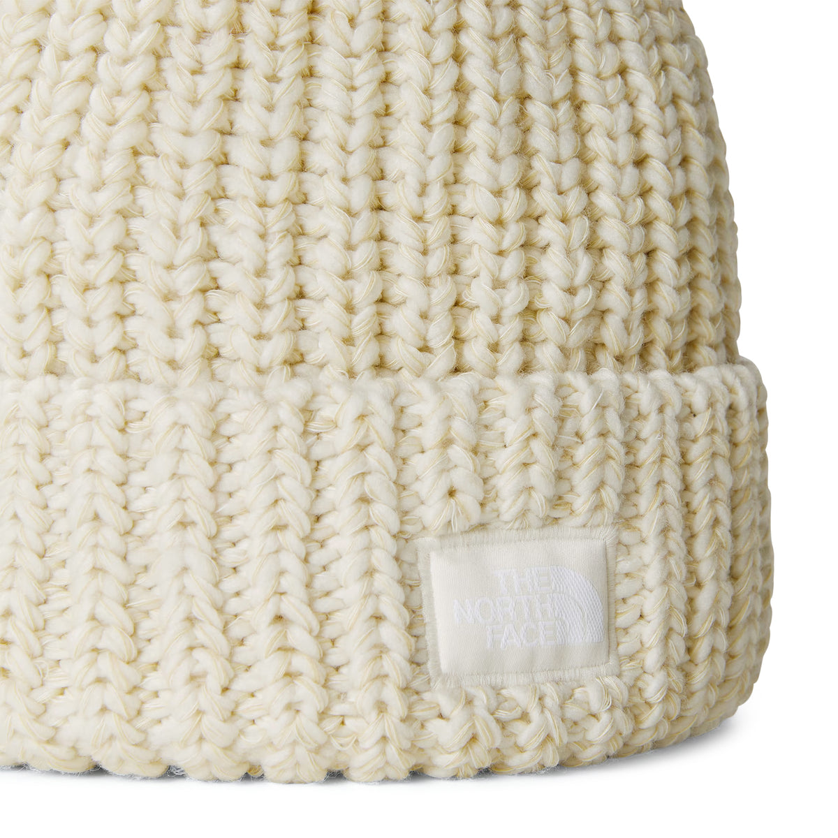 The North Face Cozy Chunky Cabin Bommelmütze - Cremeweiß
