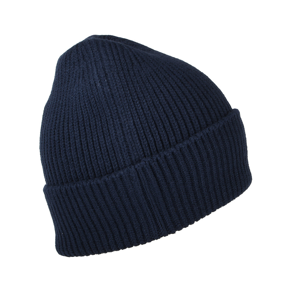 New Balance Cuffed Beanie Mütze im Rippenstrick - Marineblau