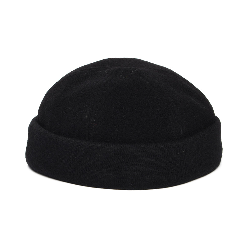 Stetson Sparr Docker Beanie Mütze aus Wolle-Kaschmir - Schwarz