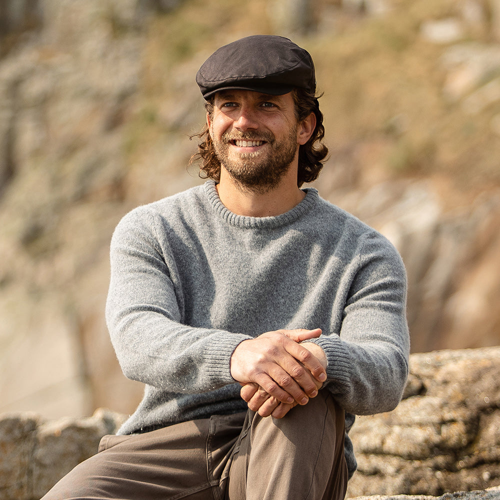 Jaxon & James Wachstuch Schiebermütze Braun Großhandel