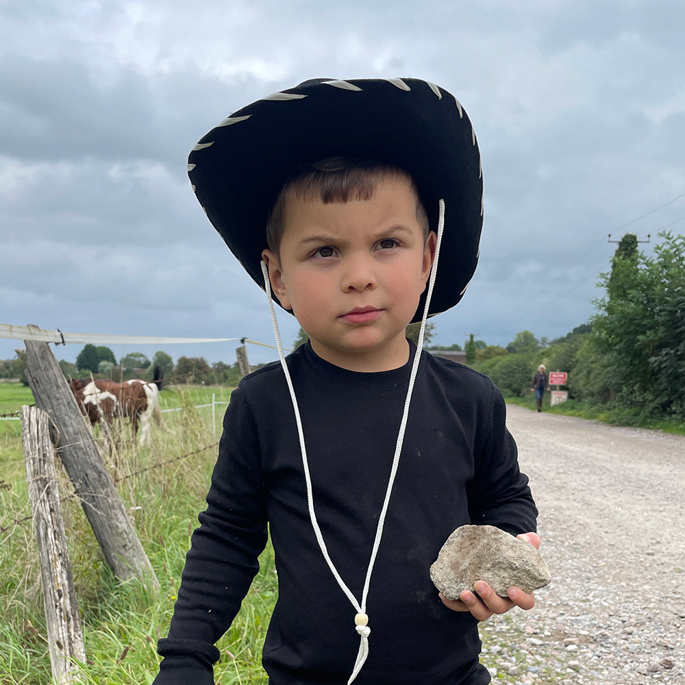 Jaxon & James Kinder Cowboy Hut Schwarz/Weiß Großhandel