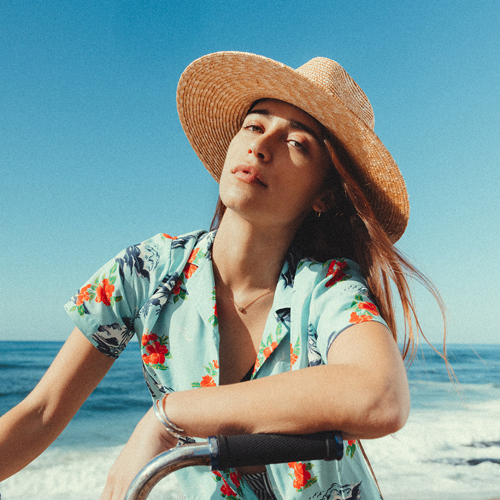 Brixton Joanna Sonnenhut aus Stroh - Natur