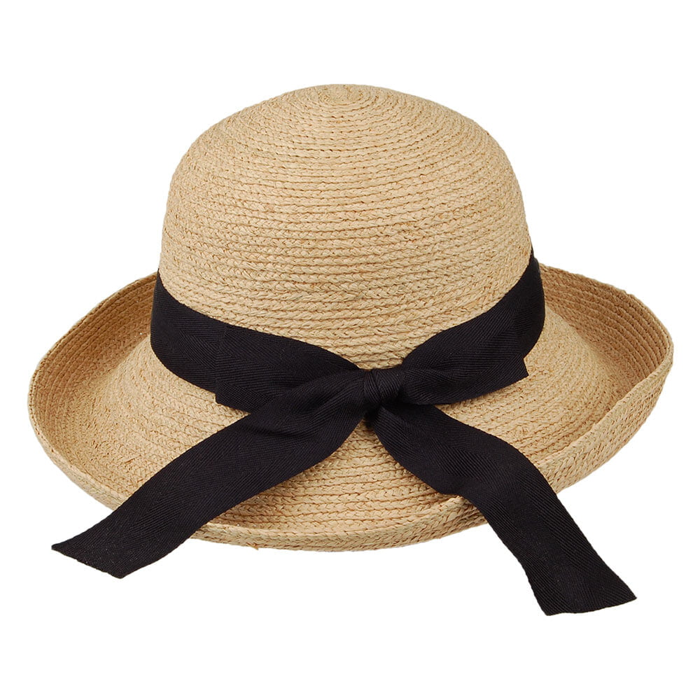 Scala Unisex Ravello Sonnenhut Feingeflochten aus Raffia-Stroh - Natur