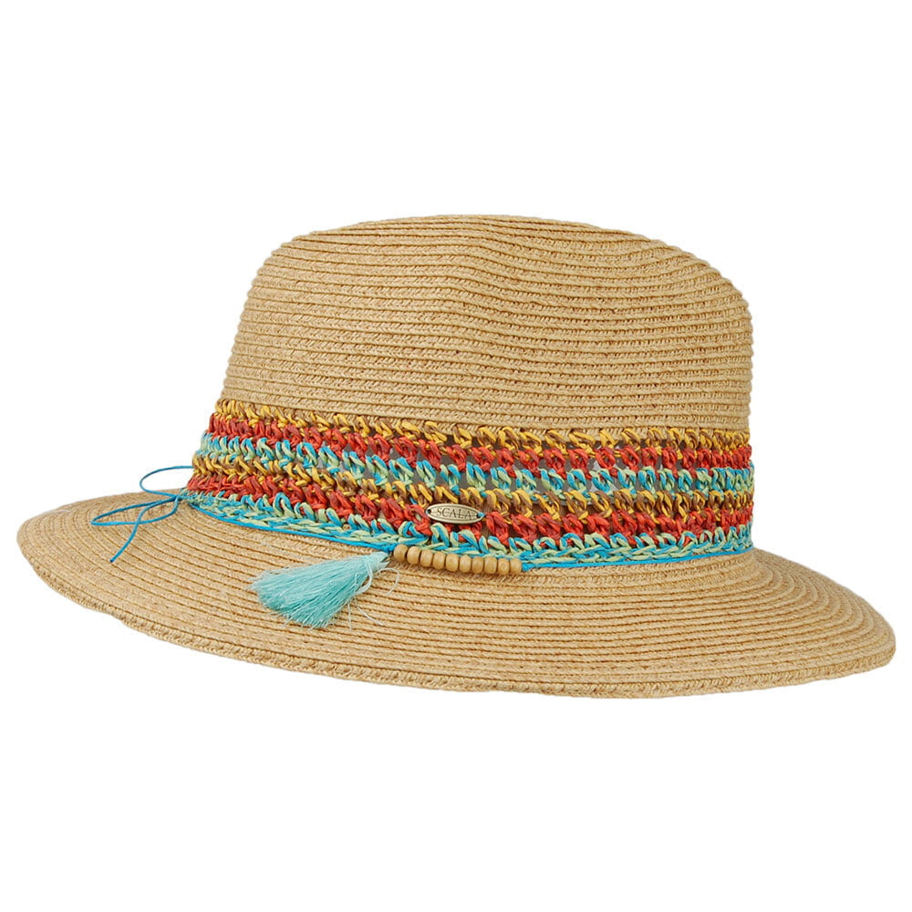 Scala Lucio Safari Fedora Hut - Natur-Orange