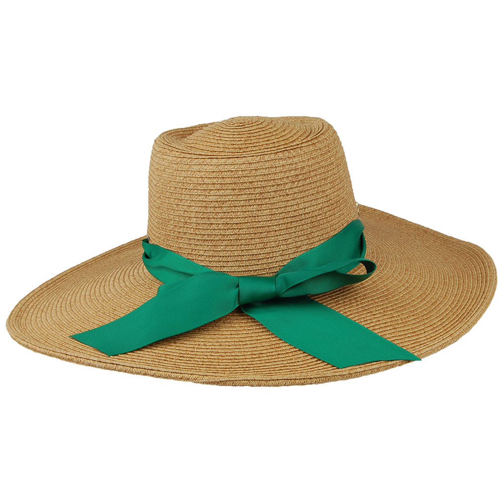 Cappelli Dorothy Sonnenhut aus geflochtenem Papier - Natur-Grün