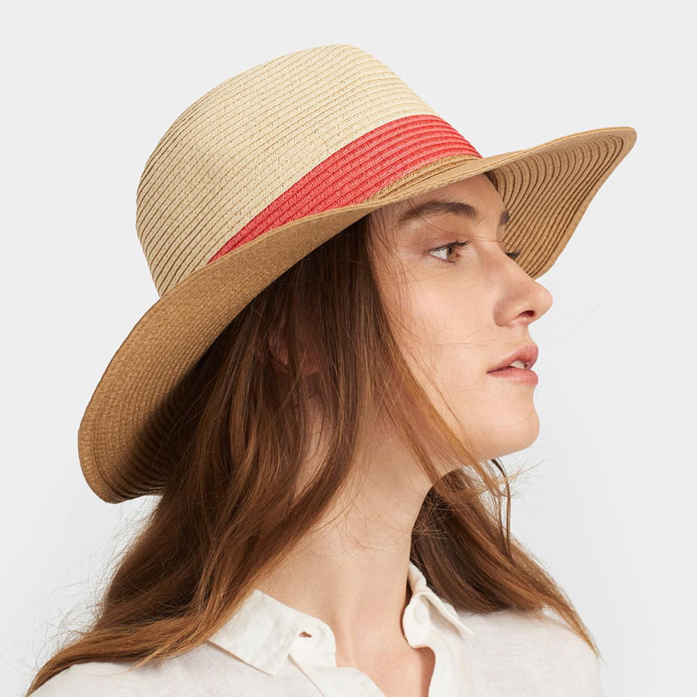 Joules Dora Sommer Fedora Hut - Natur