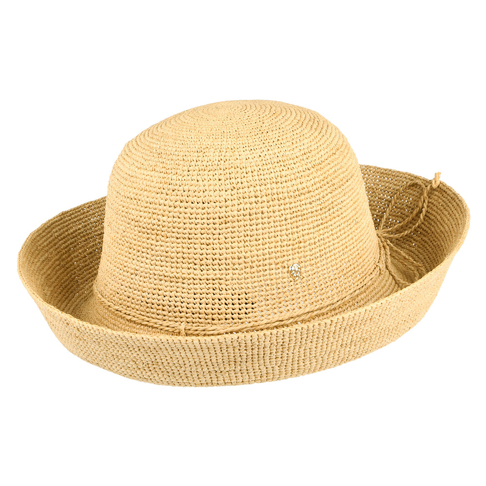 Helen Kaminski Provence 10 Knautschbarer Sonnenhut aus Raffia Stroh - Natur