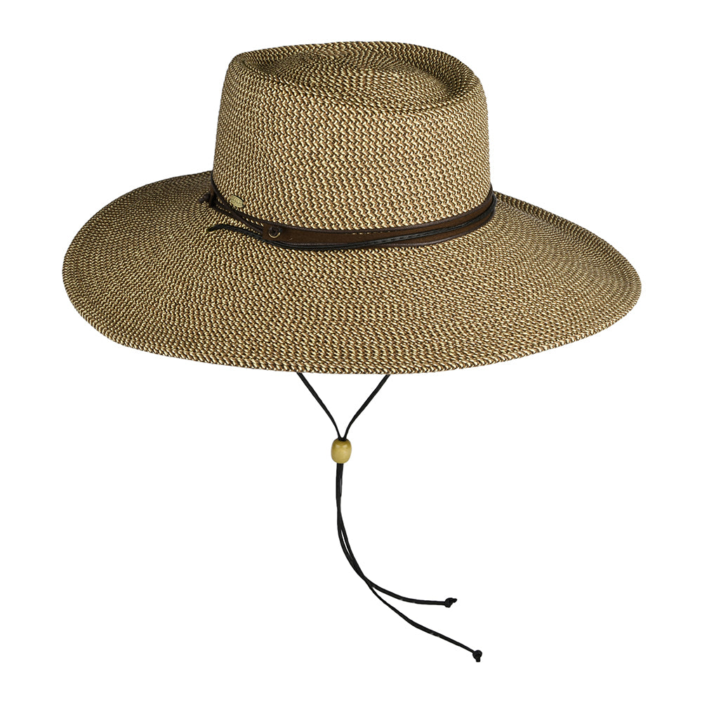 Scala Bruges Kreissäge Hut aus geflochtenem Papier - Braun