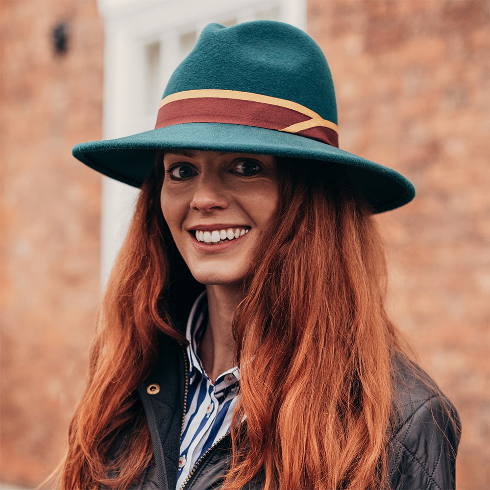 Failsworth Cotswolds Country Fedora Hut - Petrol