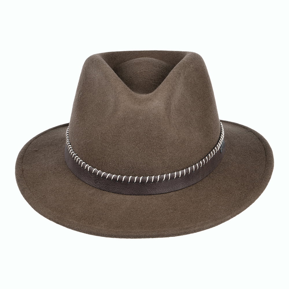 Barts Oaklyn Fedora Hut aus Wollfilz - Braun