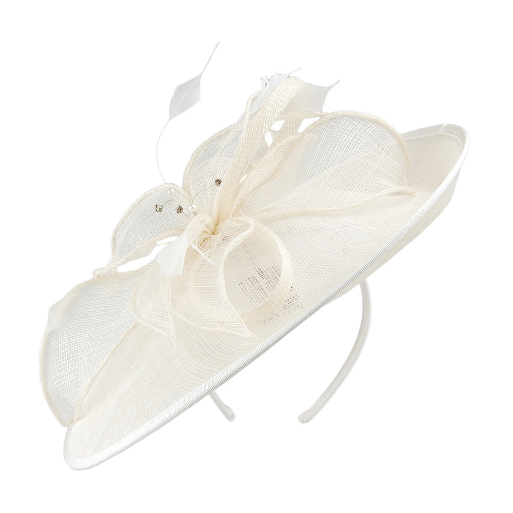 Failsworth Adelaide Disc Fascinator - Elfenbein