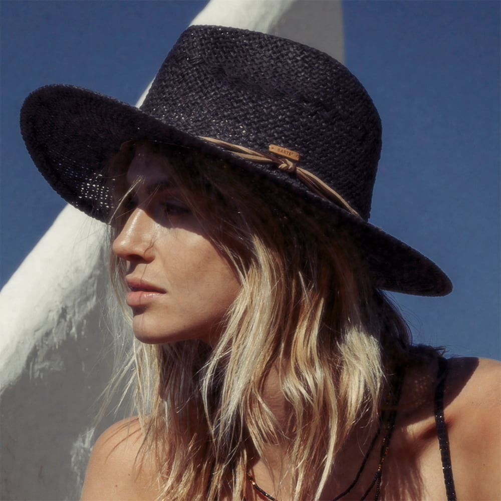 Barts Arday Sommer Fedora Hut - Schwarz