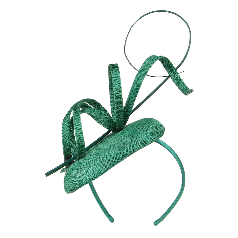 Failsworth Viola Pillbox Fascinator - Smaragdgrün