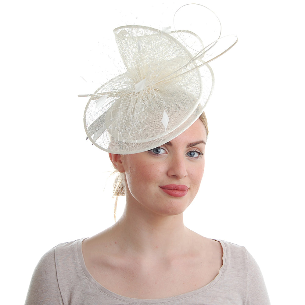 Failsworth Perdita Fascinator - Elfenbein