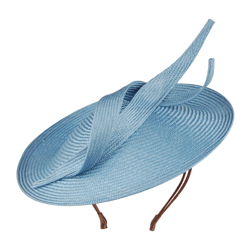 Whiteley Marian Disc Fascinator aus Stroh - Hellblau