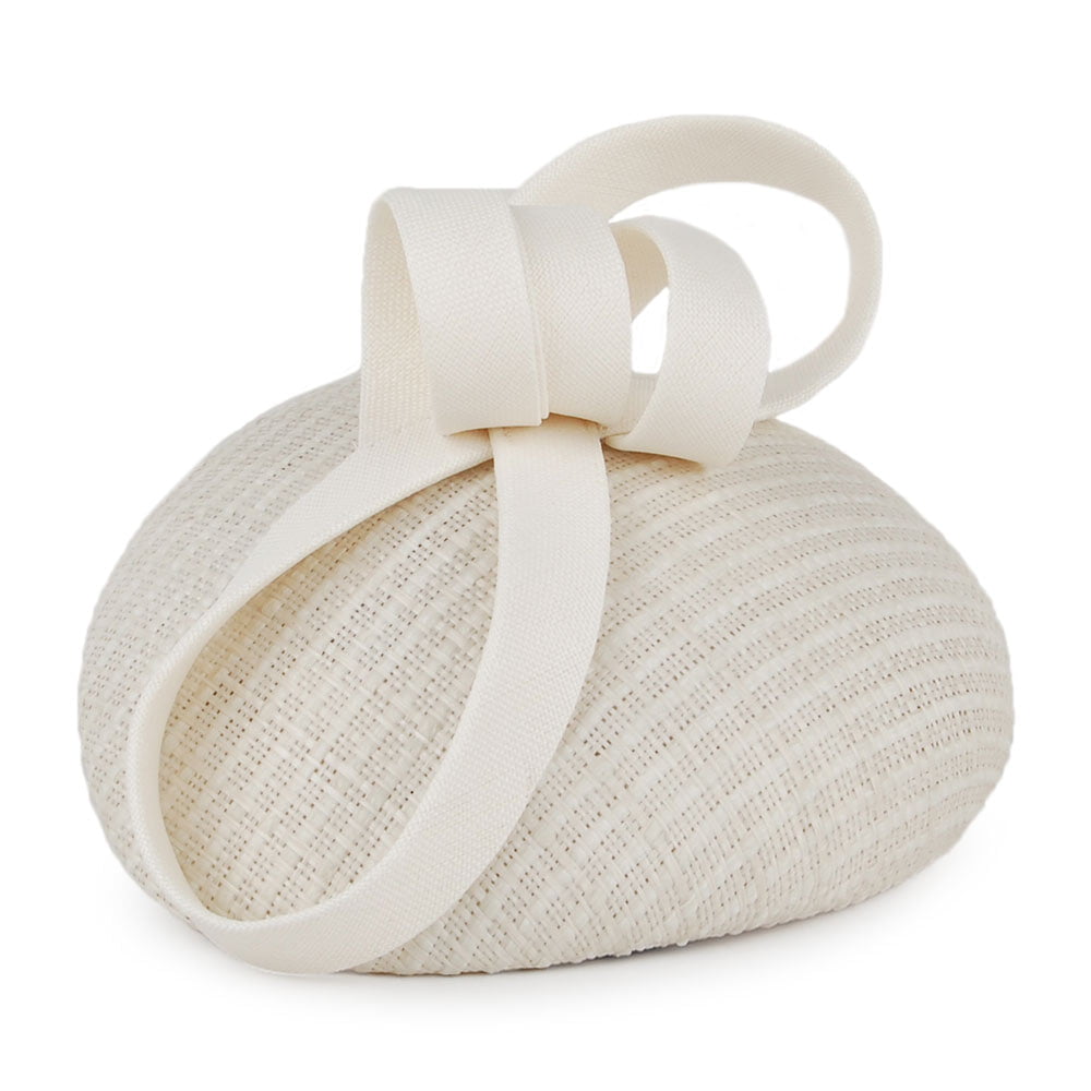 Whiteley Freya Pillbox Hut aus Stroh - Elfenbein