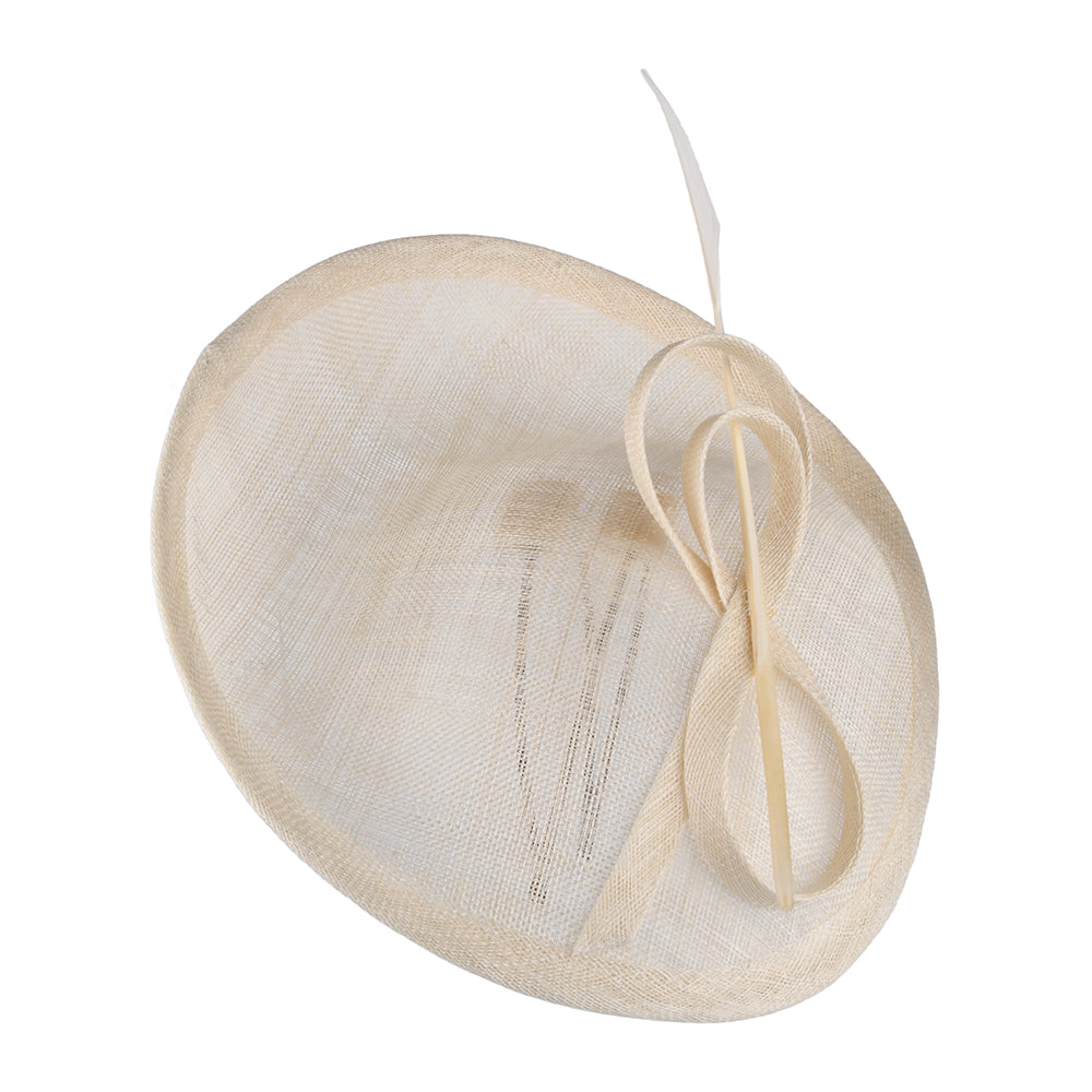 Whiteley Tulpen Disc Fascinator - Elfenbein