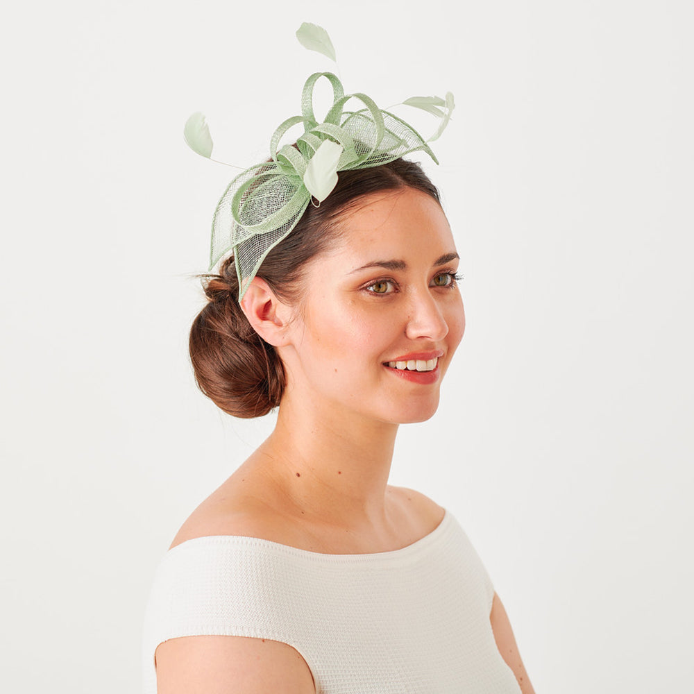 Failsworth Jenaya II Fascinator - Pastellgrün