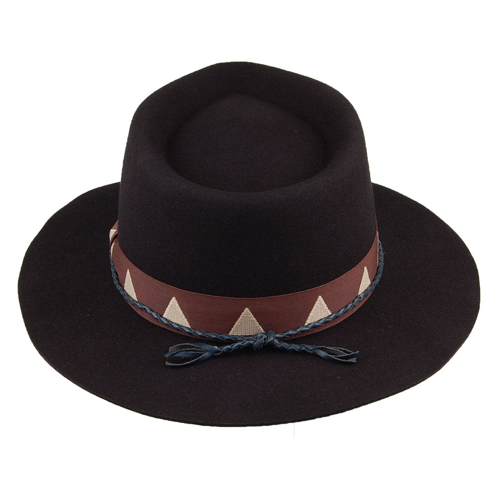 Brixton Venice Fedora Hut - Schwarz
