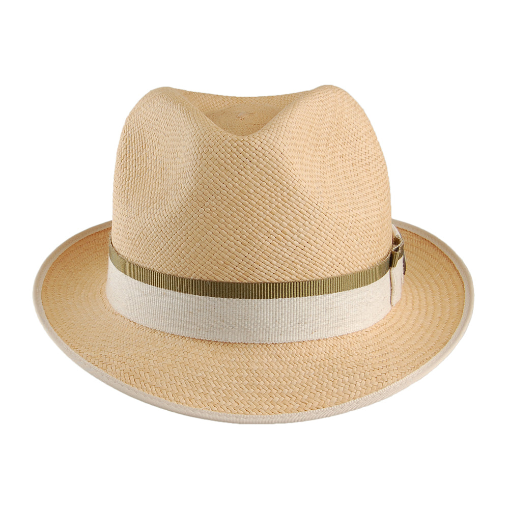 Christys Klassischer Yorkie Panama Trilby Hut - Natur