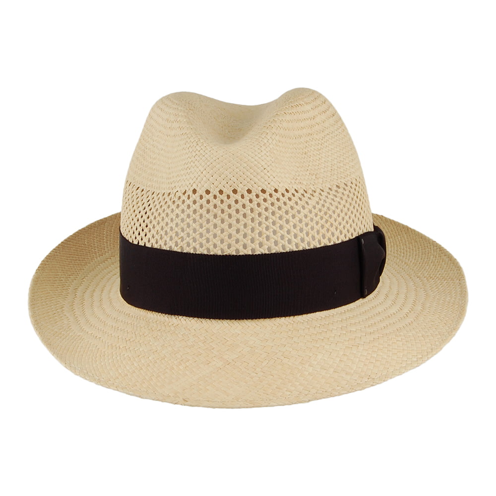 Bailey Groff Panama Fedora Hut - Natur