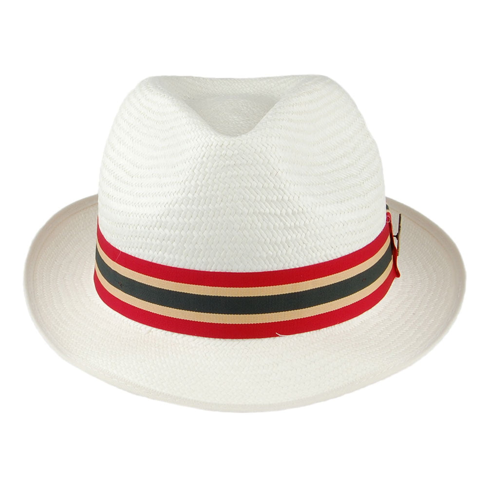 Christys Home County Yorkie Panama Trilby Hut - Perlweiß