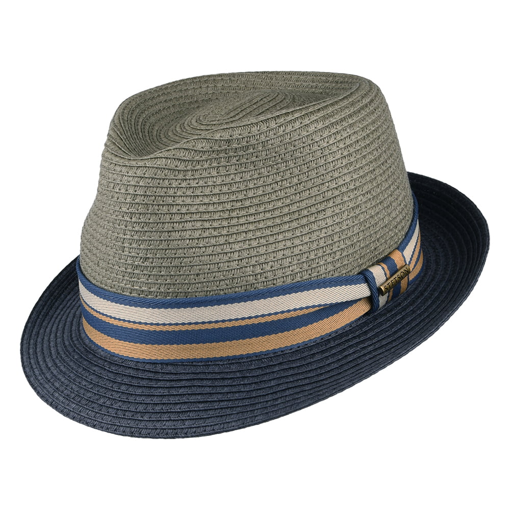 Stetson Adams Trilby Hut - Grau-Blau