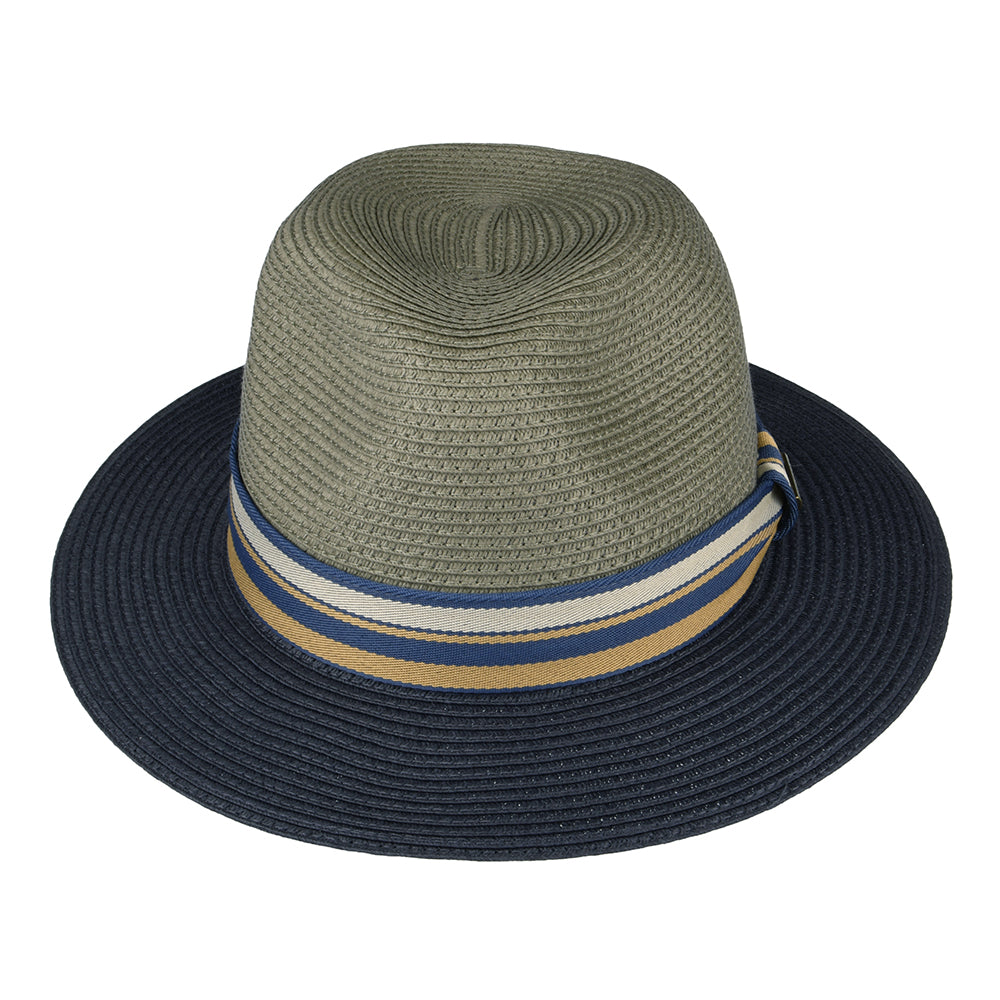 Stetson Traveller Safari Fedora Hut - Grau-Blau