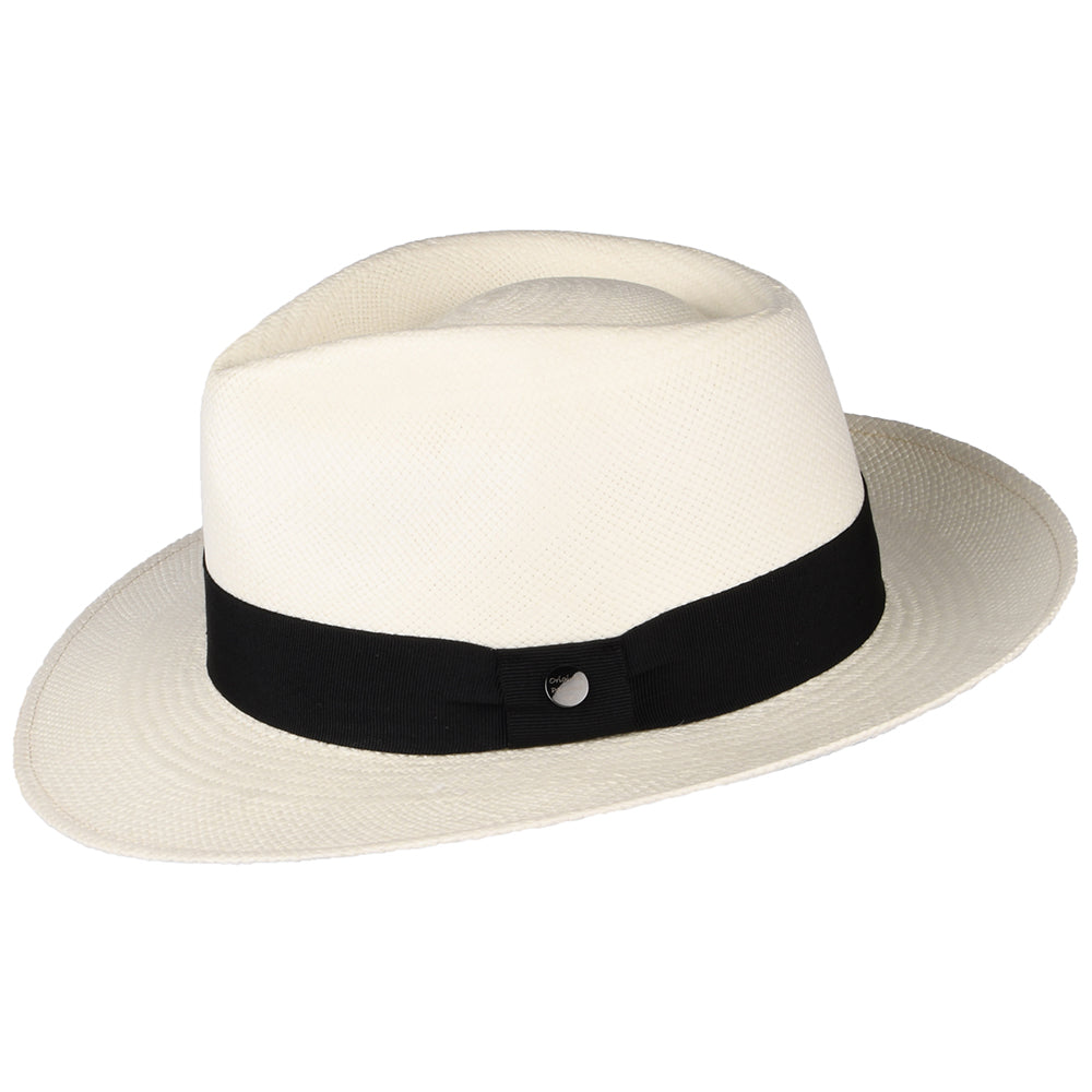 City Sport Teardrop Panama Fedora Hut - Perlweiß