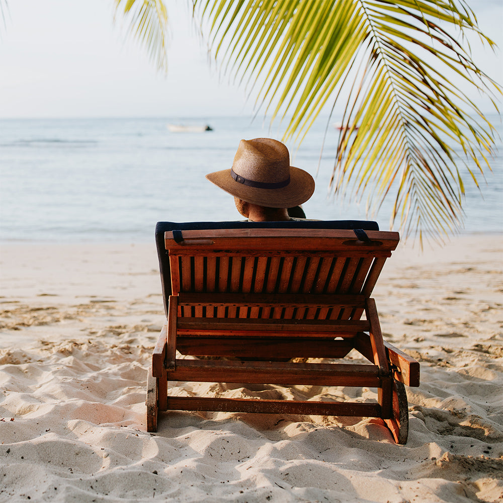 Sunday Afternoons Unwind Sonnenhut aus Stroh - Karamell