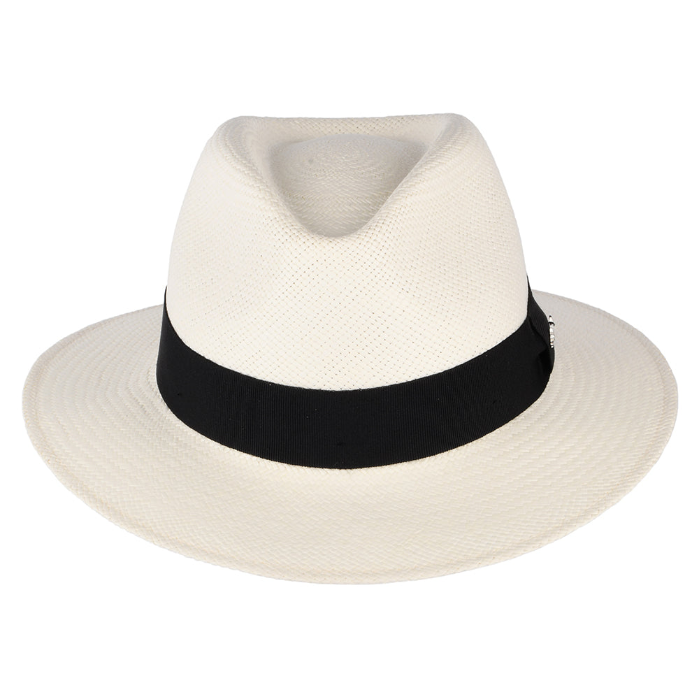 Whiteley Sandown Panama Fedora Hut - Perlweiß