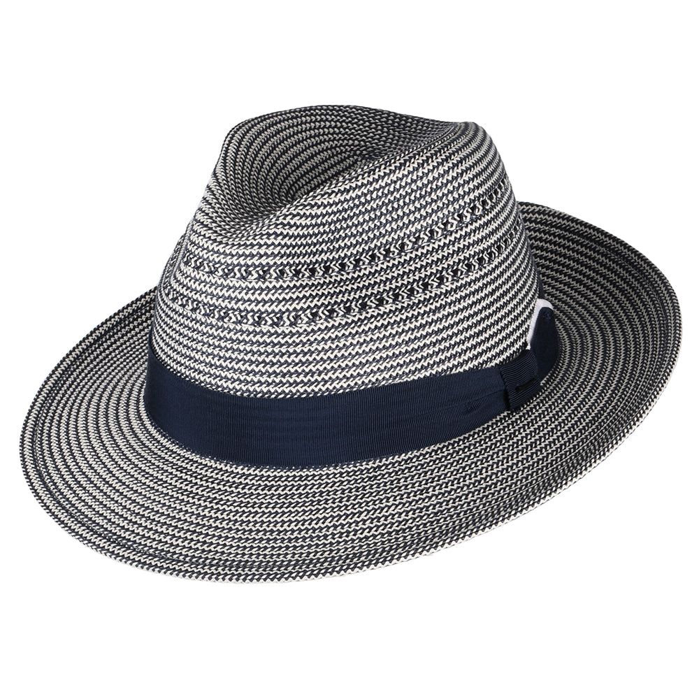 Bailey Eli Fedora Hut - Marineblau-Creme