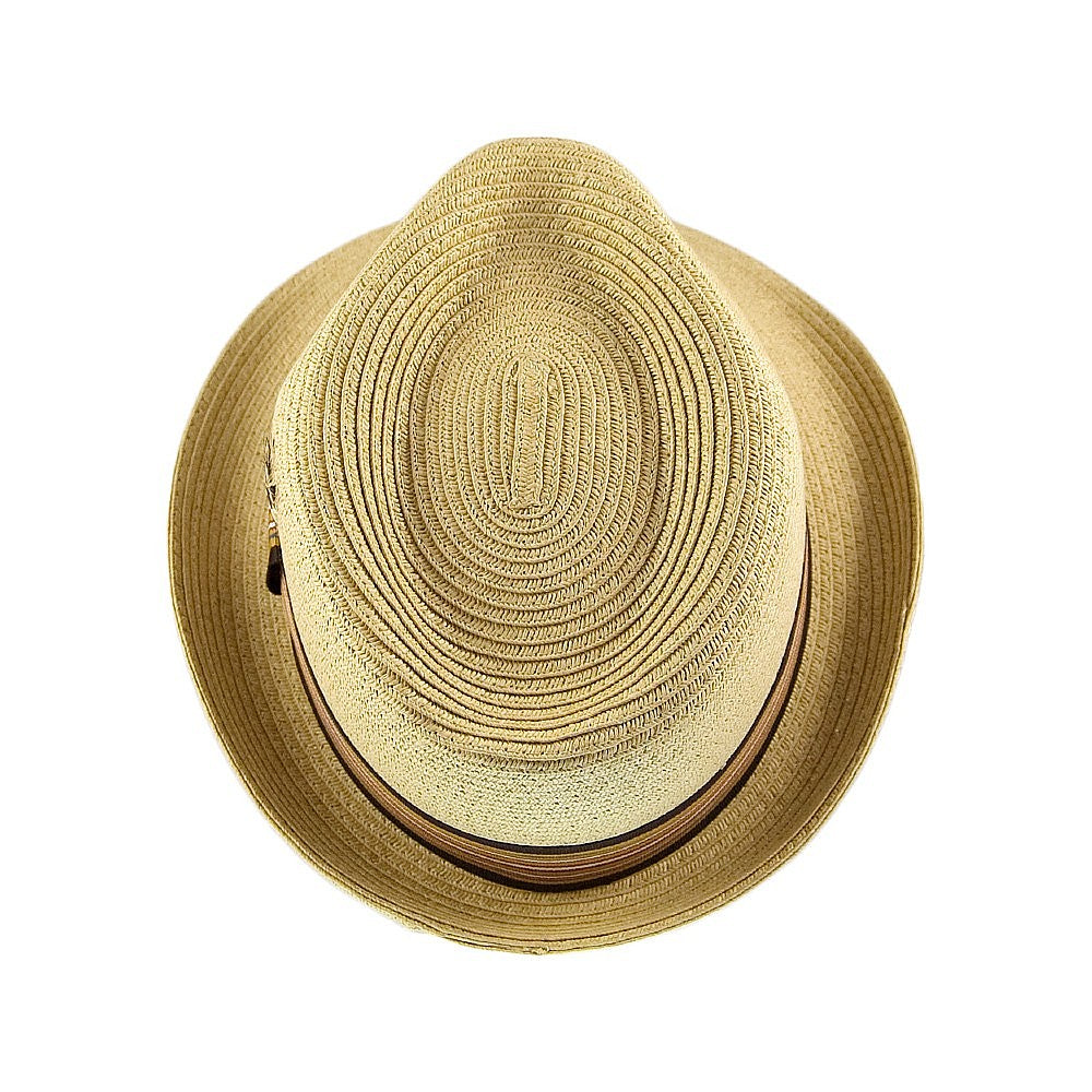 Jaxon & James Ridley C-Crown Trilby Strohhut - Natur